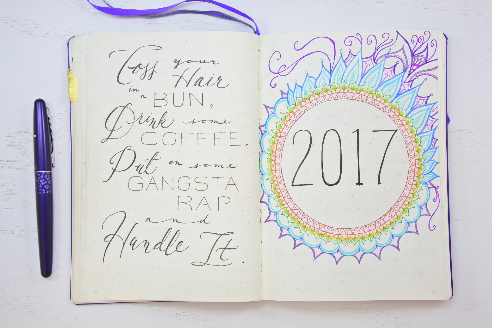 Setting Up a New Year in My Bullet Journal - Sheena of the Journal