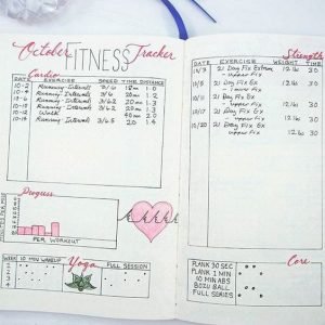 19 Best Bullet Journal Ideas for Workout Trackers and Weight Loss