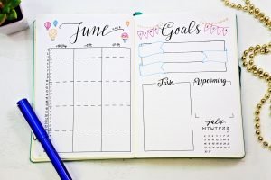 18 New Bullet Journal Printables for June - Calendar & Habit Tracker!