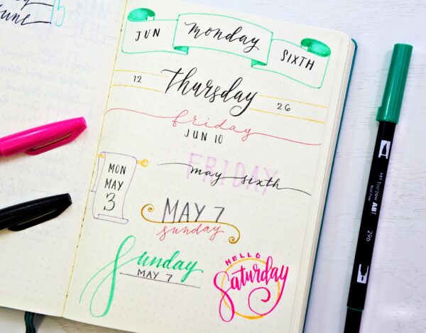 30+ Easy Bullet Journal Header Ideas with Tutorial