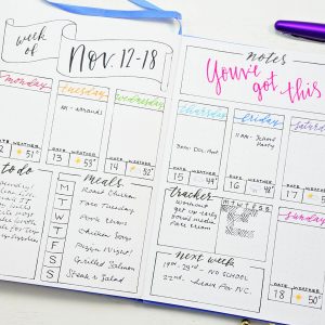 Unlimited Use Weekly Spread ⋆ Sheena of the Journal