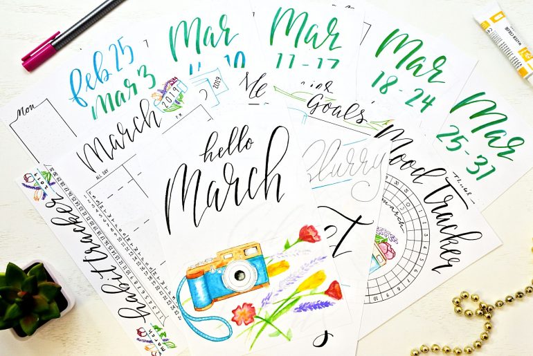 March Bullet Journal Setup ⋆ Sheena of the Journal