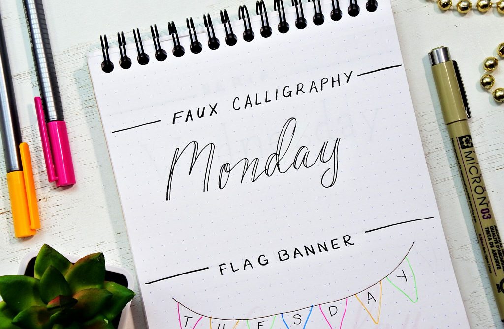 Pencil Calligraphy: How To Do Bullet Journal Hand Lettering With A Pencil