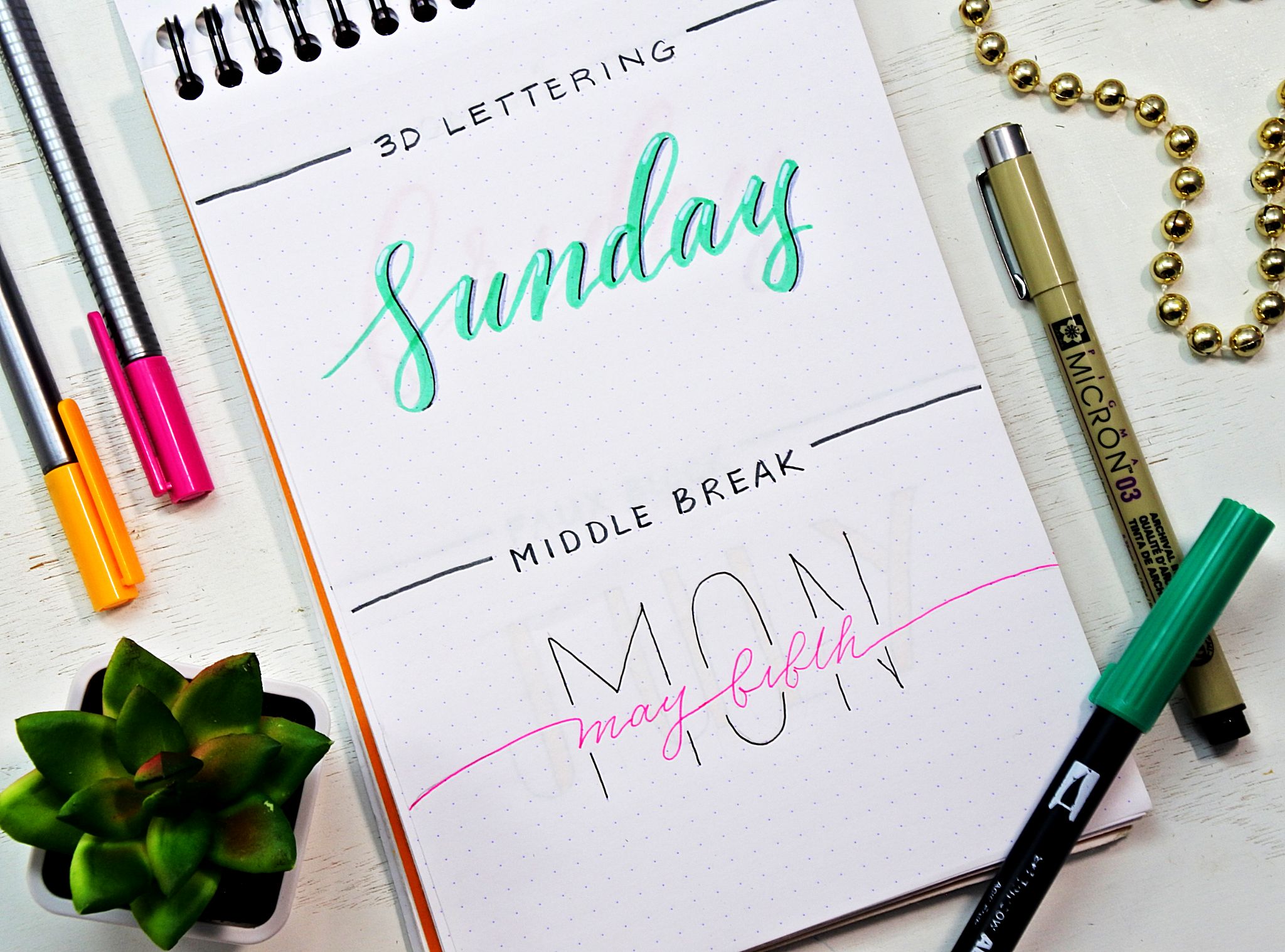 12 Bullet Journal Fonts Anyone Can Do! ⋆ Sheena of the Journal