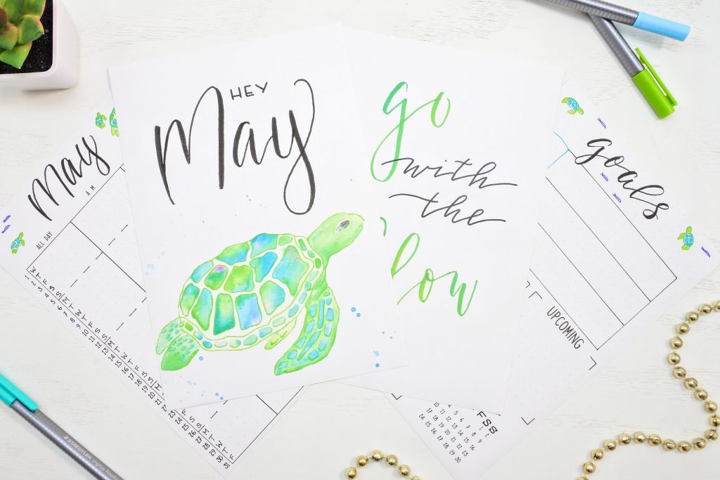 Free printable may cover page and calendar