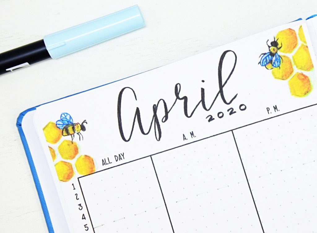 Printable April Bullet Journal Setup ⋆ Sheena Of The Journal