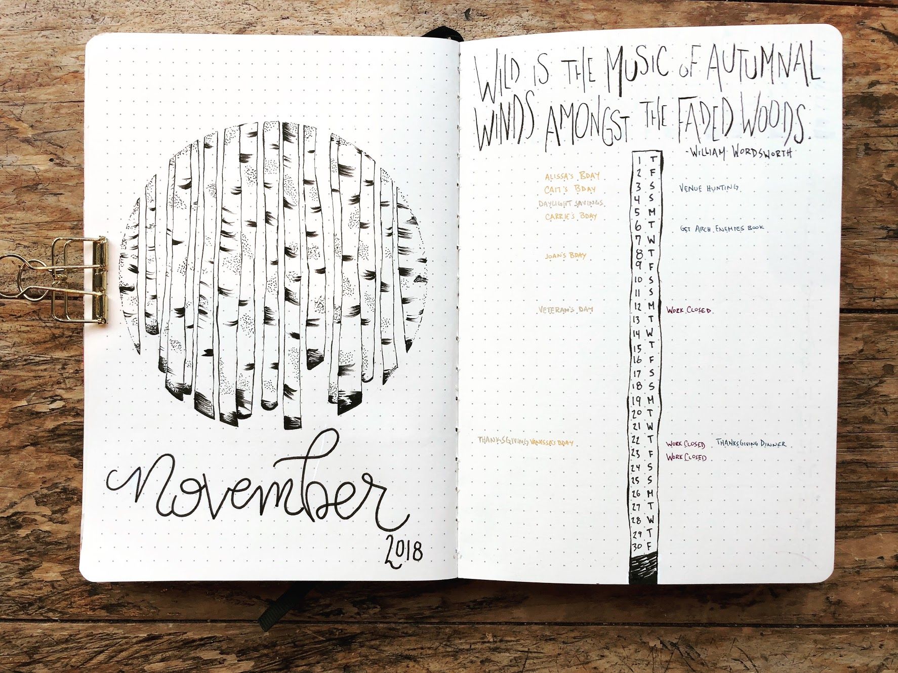 November Bullet Journal Theme Ideas ⋆ Sheena of the Journal