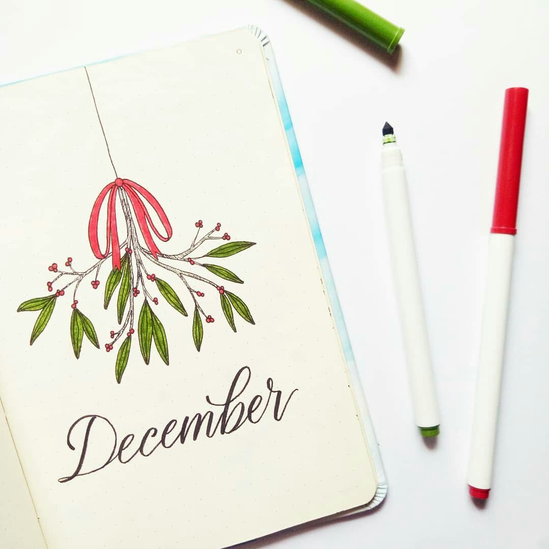 December Bullet Journal Theme Ideas Sheena Of The Journal