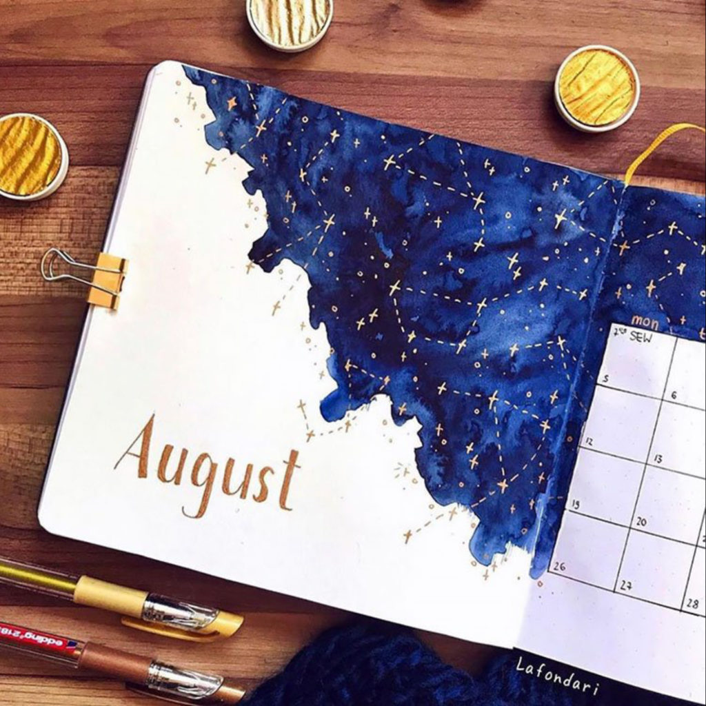 20+ August Bullet Journal Cover Page Themes! ⋆ Sheena of the Journal