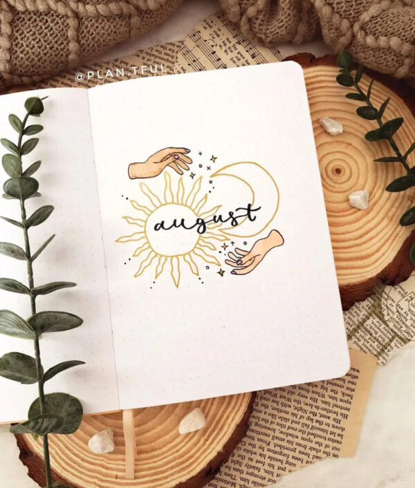 20+ August Bullet Journal Cover Page Themes! ⋆ Sheena of the Journal