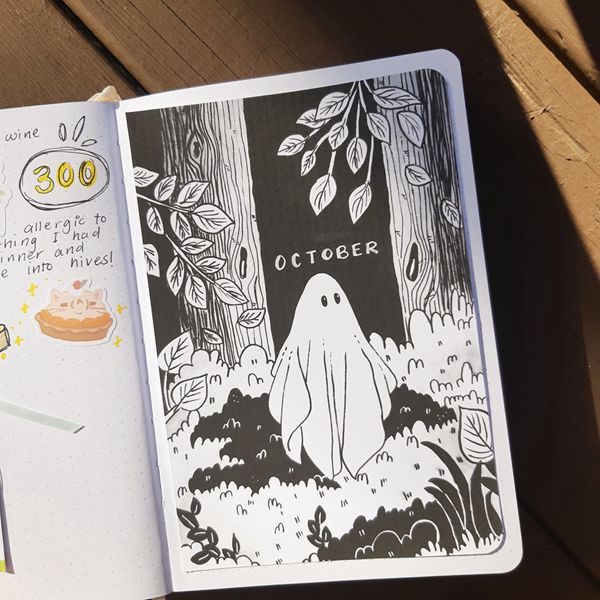 Ghost bullet journal theme