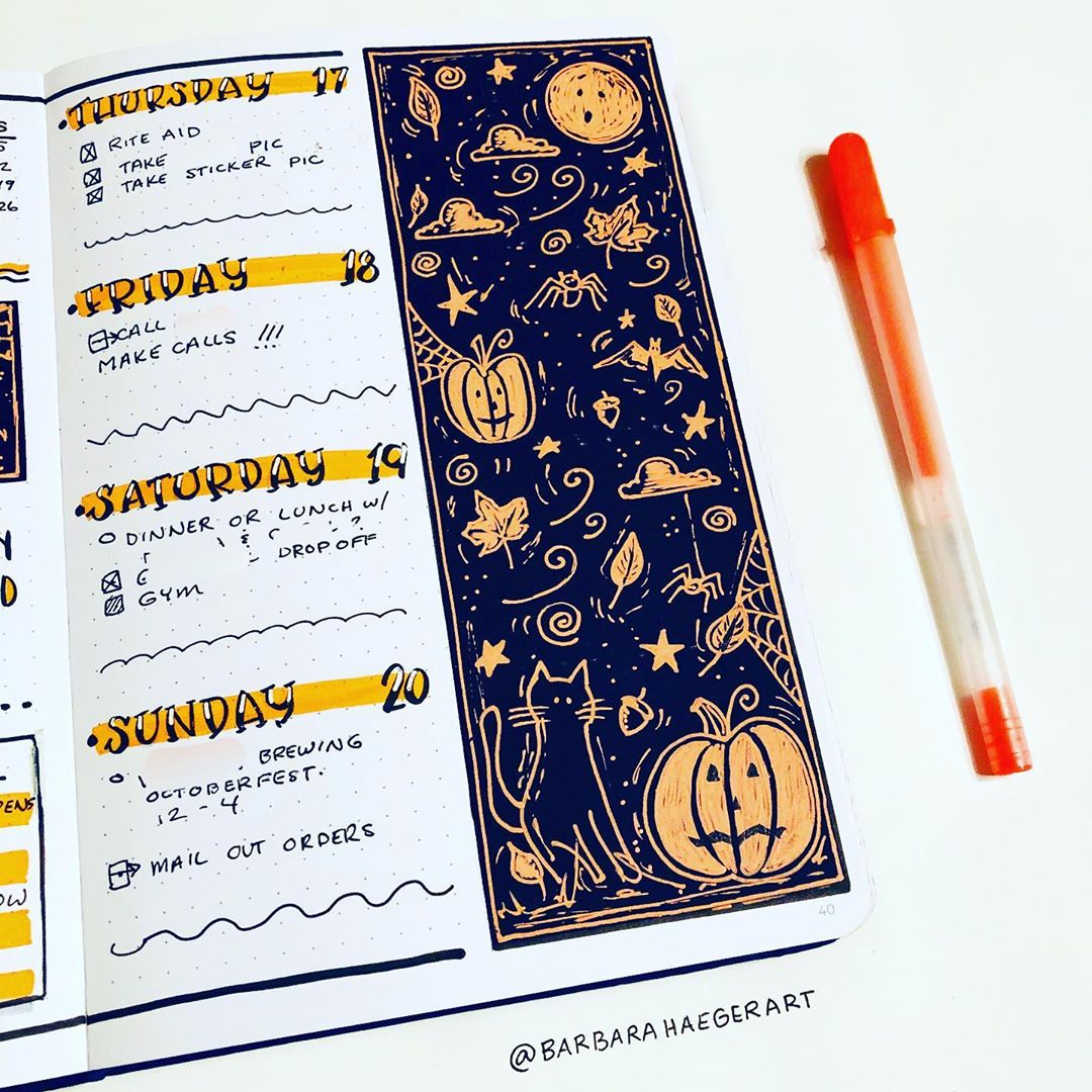 40+ October Bullet Journal Cover Page Themes ⋆ Sheena of the Journal