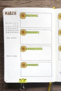 2022 bullet journal Weekly Spread ideas ⋆ Sheena of the Journal