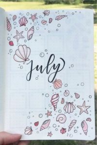 Aesthetic 2022 July Bullet Journal Theme Ideas ⋆ Sheena of the Journal