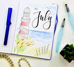 2024 July Bullet Journal Cover Ideas ⋆ Sheena Of The Journal