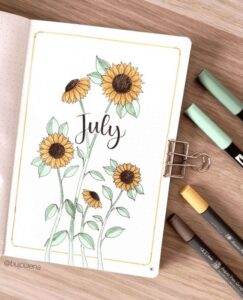 2024 July Bullet Journal Cover Ideas ⋆ Sheena of the Journal