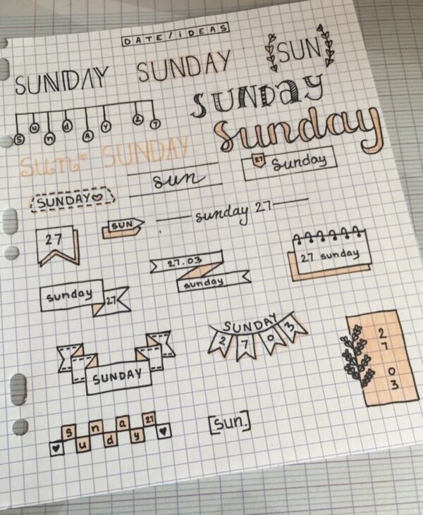 Best Bullet Journal Header/Banner Doodles Ideas of 2024 ⋆ Sheena of the ...