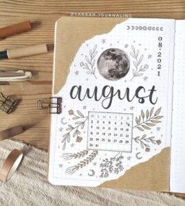 15+ 2024 AUGUST Bullet Journal Cover Ideas ⋆ Sheena of the Journal