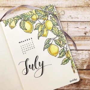 2024 July Bullet Journal Cover Ideas ⋆ Sheena of the Journal